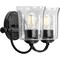 Progress Lighting Bowman Collection Black Two-Light Bath P300254-031 - alternate 6